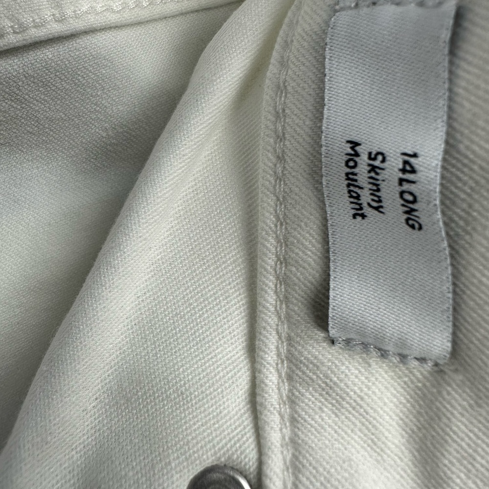 Amazon Essentials Women's Skinny Jeans White New With Tags Size 14 Long - Picture 2 of 3